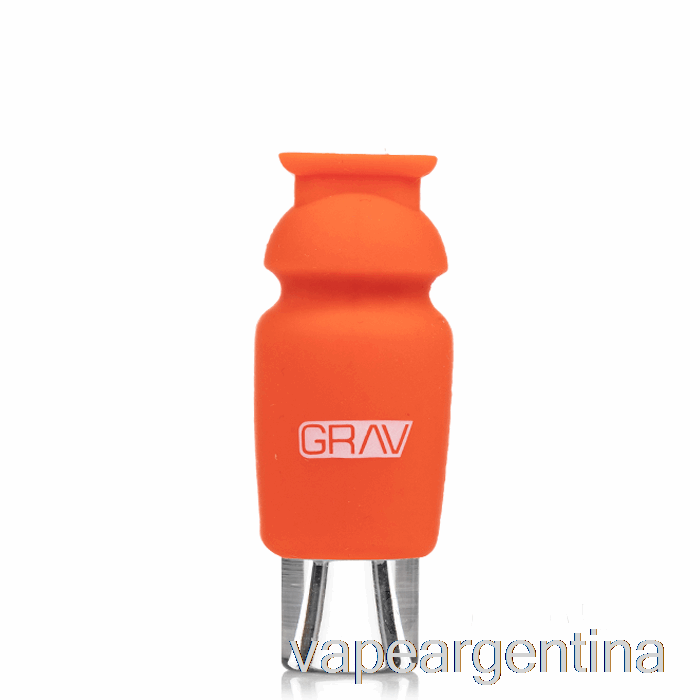 Grav Muleta De Vidrio Con Tapa De Silicona Vape Naranja Escarlata Descartable